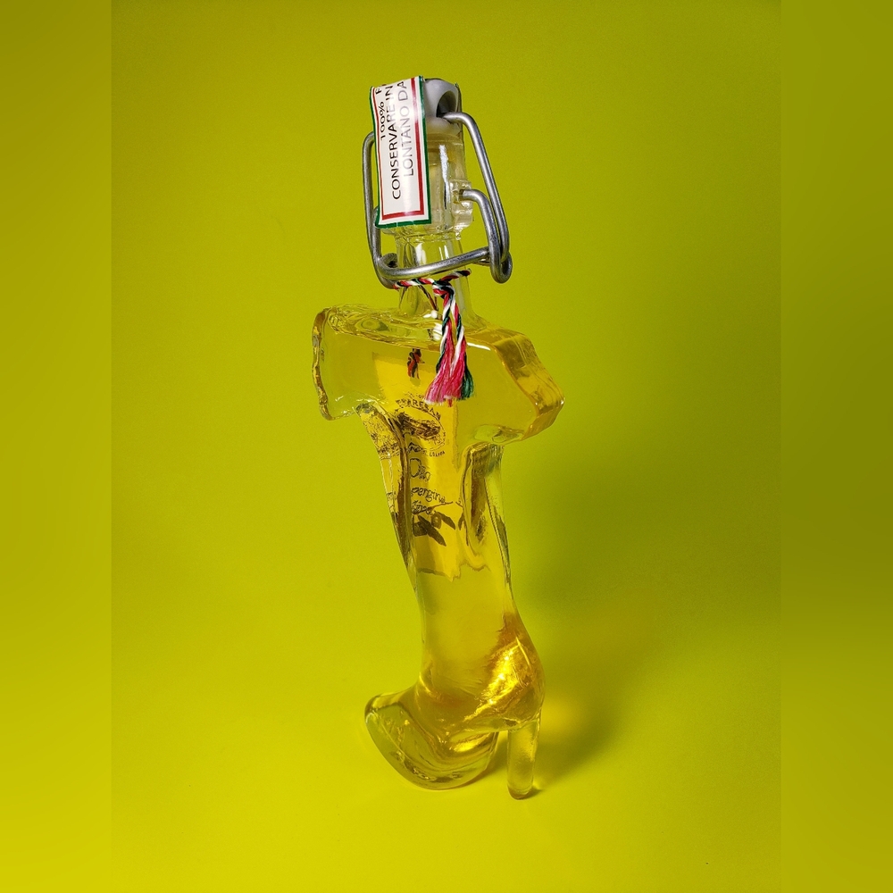 Italian Boot Glass Bottle